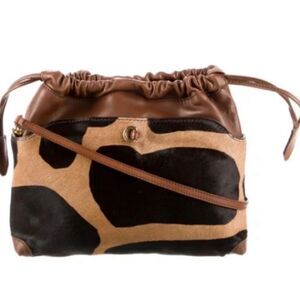 🌺 Burberry Prorsum🌺 Runway Ponyhair Leather Trim Crossbody Bag #mobwife 💃💃